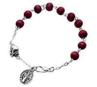 Religious Rosary Bracelets Catholic Rosaries Chain Wood Bracelets Meditations Prayer Womens Jewelry Wristband