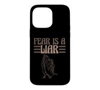 Religious Saying Christianity Faith Catholic Fear Is A Liar Case for iPhone 14 Pro Max