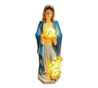 Religious Sculpture Light - USB Powered Virgin Mary Decorative Lamp, Bright Accent On Faith Figure, Holy Garden Ornament | Statue With Lighting