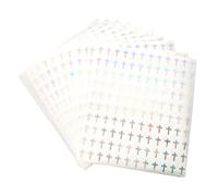 Religious Stickers - 1200 Pieces Silver Foil Stickers for Home Decoration, Christian Decals - For Notebooks, Cups, Glass, Cars , School, Bedroom, Christmas, Birthday