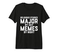 Religious Studies Major By Day Memes Night Theology Student Premium T-Shirt
