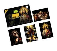 Religious Themed Scratch Craft Set with 4 Portraits Sheet for Adults Relaxation Practice and Collection Enthusiasts Portraits Craft