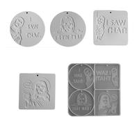 Religious Themed Silicone Candle Molds for Handmade Candle Soap Epoxy Resin Gypsum Gypsum Molds