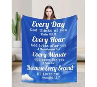 Religious Throw Blanket Christian Gifts For Women Men,Birthday Gifts For Christian,Bible Verse Blanket