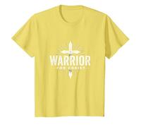 Religious Warrior for Christ Faith Apparel for Men T-Shirt, Kids, Lemon, 3 Years