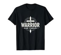 Religious Warrior for Christ Faith Apparel for Men T-Shirt, Men, Black, 3XL
