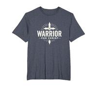 Religious Warrior for Christ Faith Apparel for Men T-Shirt, Men's Big and Tall, Heather Blue, 3X Tall