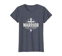 Religious Warrior for Christ Faith Apparel for Men T-Shirt, Women, Heather Blue, 3XL
