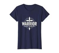 Religious Warrior for Christ Faith Apparel for Men T-Shirt, Women, Navy, 3XL