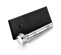 Religious Water Sprinkler with Leather Case for Spiritual, Silver