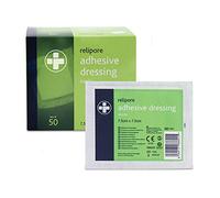 Relipore Adhesive Dressing Sterile 7.5cm x 7.5cm - Box of 50 (RL601)