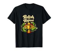 Relish and Repeat Pickleball Retro Trophy Graphic T-Shirt