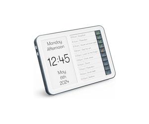 Relish Day Hub - Dementia Clock with Daily Task Manager, HD Large Screen Digital Calendar Clock for Seniors and People with Memory Loss, with Large Number, Day, Date and Time