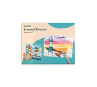 Relish - Dementia Aquapaints Activities - Pack of 5 Reusable Water Painting Toys, Coastal Escape, Alzheimer’s Products & Gifts for Elderly/Seniors