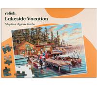 Relish - Dementia Jigsaw Puzzles for Adults, 63 Piece Lakeside Vacation Puzzle - Activities & Gifts for Elderly People with Alzheimer's