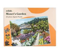Relish - Dementia Jigsaw Puzzles for Adults, 63 Piece Monet's Garden Puzzle - Activities & Gifts for Elderly People with Alzheimer's