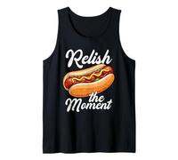 Relish The Moment Funny Hot Dog Pun BBQ Lovers Tank Top