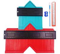 Relitec RT007 Widen Contour Gauge Duplicator, Plastic Profile Gauge, Irregular Shape Copying Ultimate Template Tool, Laminate Tiles Wood Edge Outline Gaug, Set of 2 (5 inch10 inch)