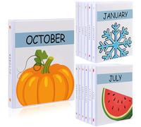 ReliThick 12 Pcs 1 Inch 3 Ring Monthly Binder Bulk with Cover Labels Holds 160 A4 Sheets, Binders Pack for Teachers Students School Office Must Have Back to School Supplies
