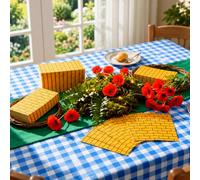 ReliThick 200 Pcs Yellow Brick Paper Napkins Wizard Party Supplies | 15.7 x 11.8 In, Disposable Linen, Soft & Absorbent, Table Decor for Guest, Weddings, Parties, and Events