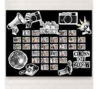 ReliThick 39 Pcs Senior 2027 Back to School Decoration Set First Day of Senior Year Backdrop Cutout Class of 2027 My Last First Day Bulletin Board Photo Prop for Classroom High School College