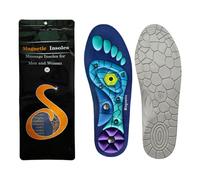 ReliveX Magnetic Insoles, Orthopaedic Magnetic Insoles with Arch Support, Breathable Running Insoles with Shock-Absorbing Massage and Magnetic Field Therapy (Blue, L (44-47))