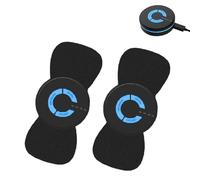 ReliveX Massager, Wireless Tens Black Unit with 2 Pads, Rechargeable Tens Machine, Hyperthermia and Vibration, Pulse Muscle Stimulator for Back Shoulder Sciatica (2pcs)