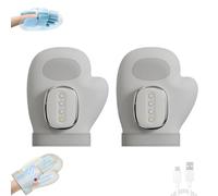 Relivio Hand Massager, Myrelivio Cordless Finger Massager Glove, 3 Compression&Heating Gears 4 Temperatures and 5 Levels Intensities, Say Goodbye Stiffness and Fatigue (2Pcs)