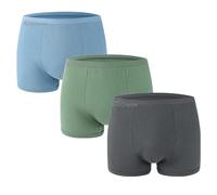 Reljoyinn Mens Disposable Underwear for Travel Fitness Hotel Spa Hospital Stays, 100% Cotton Boxer Briefs Multicolor(6Pack)（Small 28-34 inch Waist）