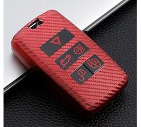 RELL CASES Soft Silicone Car Key Case Cover for Jaguar & Land Rover, Red TPU Key Protection Case, Compatible with Jaguar XF, XE, XJ, F-Pace & More