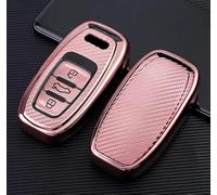 RELL CASES Soft Silicone Key Fob Cover Protection Case Cover for Audi A1, S1, A3, S3, RS3, A4, A5, S5, RS5, A6, S6, RS6, A7, A8, S8, Q3, Q5, Q7, TT, TTS (PINK)