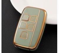 RELL CASES Soft Silicone Key Fob Cover Remote Control Premium Key Protection Case for Jaguar Key Cover, Jaguar XF Key Cover, Jaguar XE Key Cover, Jaguar XJ Key Cover, Jaguar F Pace Key Cover (GREEN)