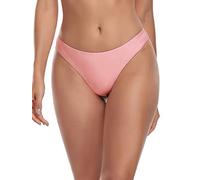 RELLECIGA Women's Cheeky Bikini Bottom, Light Pink, Medium