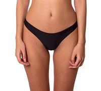 RELLECIGA Women's Cheeky Brazilian Cut Bikini Bottom Black L