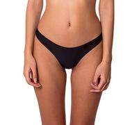 RELLECIGA Women's Cheeky Brazilian Cut Bikini Bottom Black M