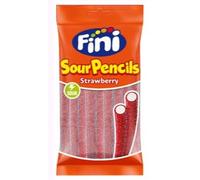 Rellepica Red Sour Gummies Fini 125 g Bags - Fizzy Strawberry Flavoured Chewy Sweets - Vegetarian Candy - 4 Pack