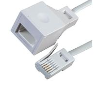 Relloh BT Telephone Extension Cable - White Male to Female Easy Install Extension Cable Stable Signal For BT Landline Home Office Fax Modem (10m)