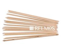 RELMoS Manicure Cuticle Pedicure Orange Wooden Wood Sticks Nail Art Tools Double Dual Ended 100 pcs