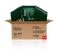 Relo Asian Style Peppered Beef | 350g Ready-to-Eat Survival Food Pouches | Camping Food Pouches with High-Protein (33g), High-Fibre, Low-Fat, Low-Sugar, Low-Cal, Low-Carb, Keto-Friendly (20 Pack)