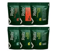 Relo Meal Pouches | 6 x 350g | Dofe Meals | Perfect As Camping, Hiking And Expedition Meals | Perfect Convenient, Nutritious Meals To Take On Your Adventures | Bronze, Silver and Gold DofE (Silver)