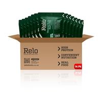 Relo Mexican Style Beef Chilli | 350g Ready-to-Eat Survival Food Pouches | Camping Food Pouches with High-Protein High-Fibre, Low-Fat, Low-Sugar, Low-Cal, Low-Carb, Keto-Friendly (14 Pack)