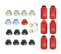 Reloading Bullet Comparator Set - Headspace Gauge with 14 Inserts and 6 Bushings | Strong Aluminum Construction, Precision Measurement Tool for Ammunition, Reloading Supplies, and Equipment