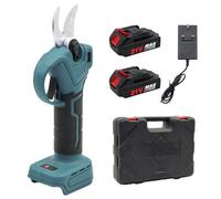 Relogic 21V Electric Pruning Shears Cordless Pruner with Powerful Brushless Motor 3cm Diameter Cutting LCD Display 2Pcs 2000mAh Battery Garden Clippers for Tree Branch and Grass Trimming