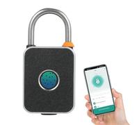 Relogic Fingerprint Padlock with APP Unlock Locker Lock Smart Padlock with Keyless Biometric Waterproof USB Charging for Gym Luggage Bags Bicycles Backpacks Fence