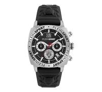 Plein Sport Men's Watch Analogue Quartz Wildcat Chrono, Silver/Black/Silicone - Psgba0623, Strap.