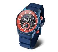 Vostok Europe Men's Watch Expedition North Pole Solar Chronograph with 2 Straps in Various Designs, Red / Red, Strap.