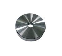 Reloop 7" spindle adapter for 7" records 45 RPM with large centre hole cutout compatible with all turntables for DJ or home use, 203008
