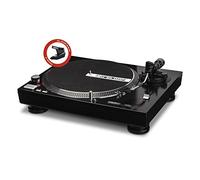 Reloop RP-1000M - DJ and hi-fi turntable with belt drive, pitch range (+/- 10%), (black metallic)