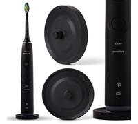 Relsy Black Compatible For Philips Sonicare Electric Toothbrush Holder, Easy Mount Black Toothbrush Holder For Bathroom With Drip Capture, Aluminum Metal Freestanding Brush Holder - Pack of 1