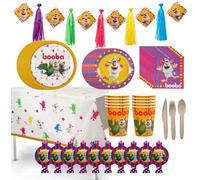 Relsy Booba Cartoon Official Birthday Party In A Box 82Pc Set Decorating Kit Napkins